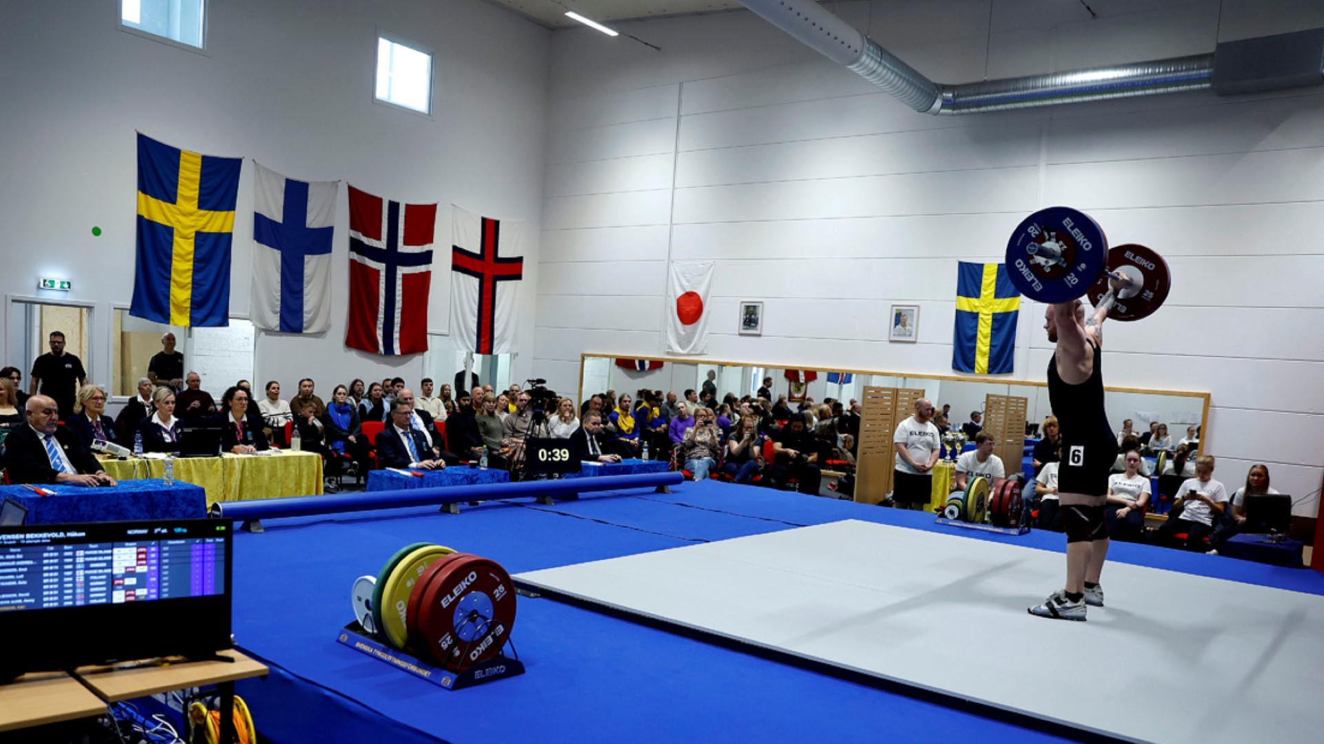 Håkon E. Bekkevold i aksjon på nordisk senior i 2023. Foto: Per Wiklund