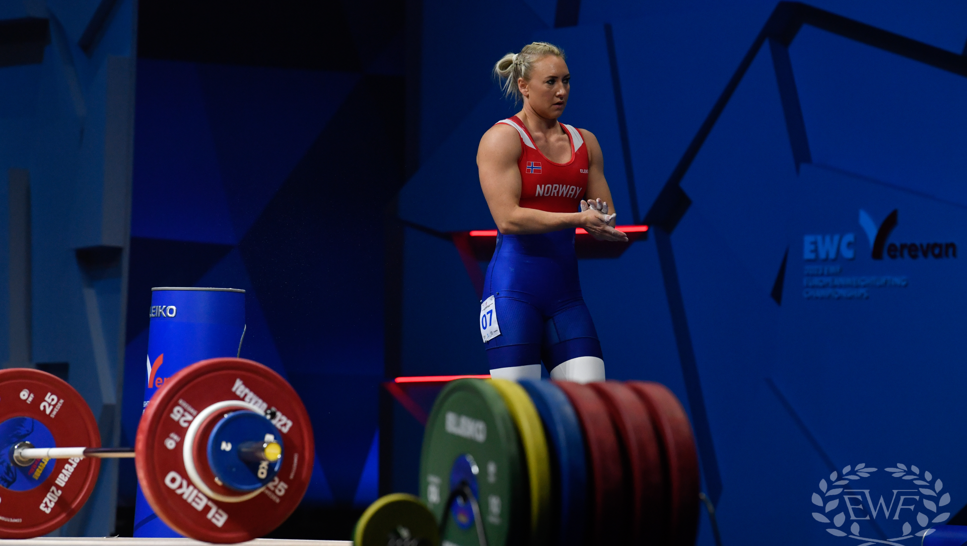 Ine Andersson. Foto: European Weightlifting Federation