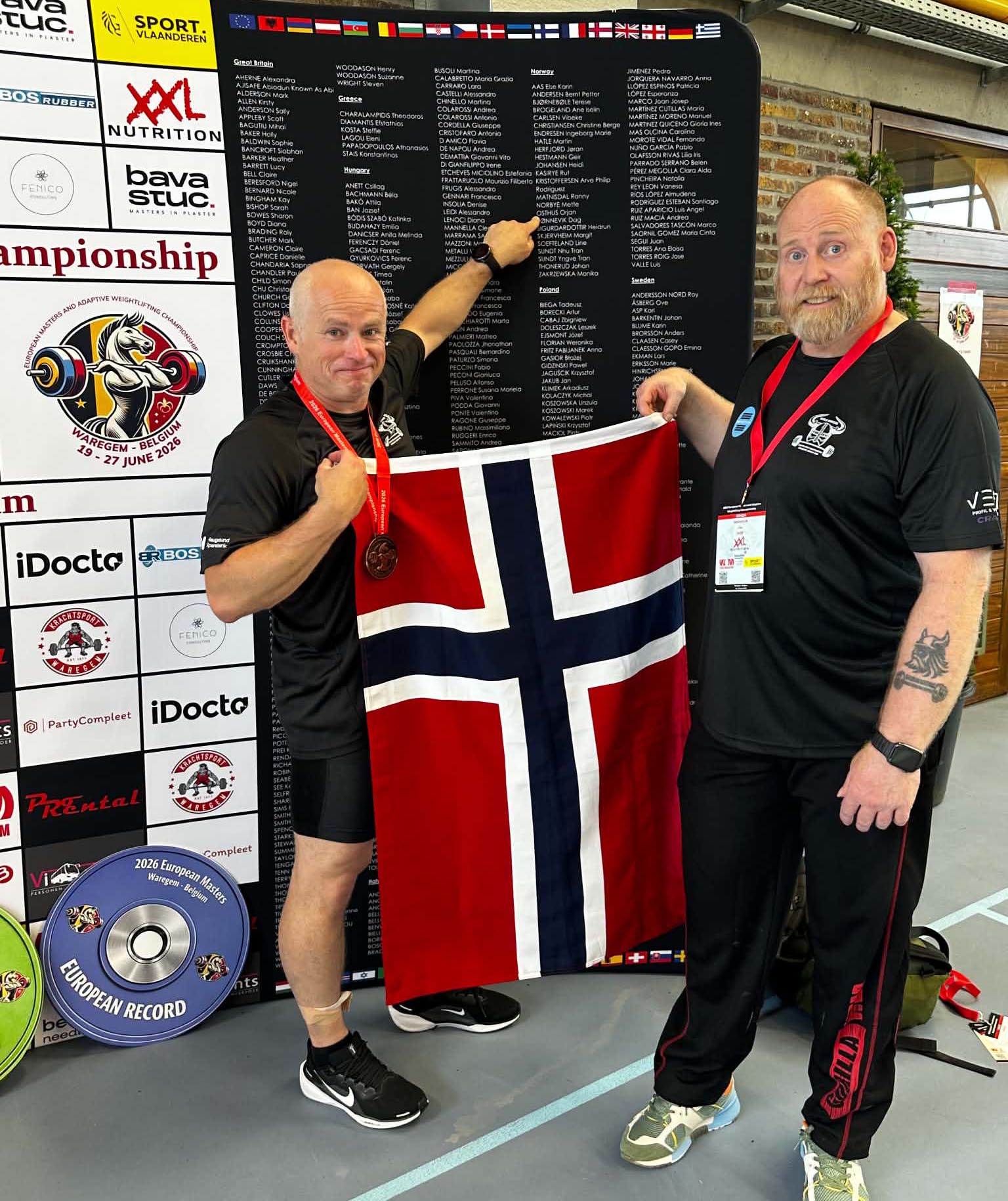 Norske Veteranløftere klare for VM i Athen.